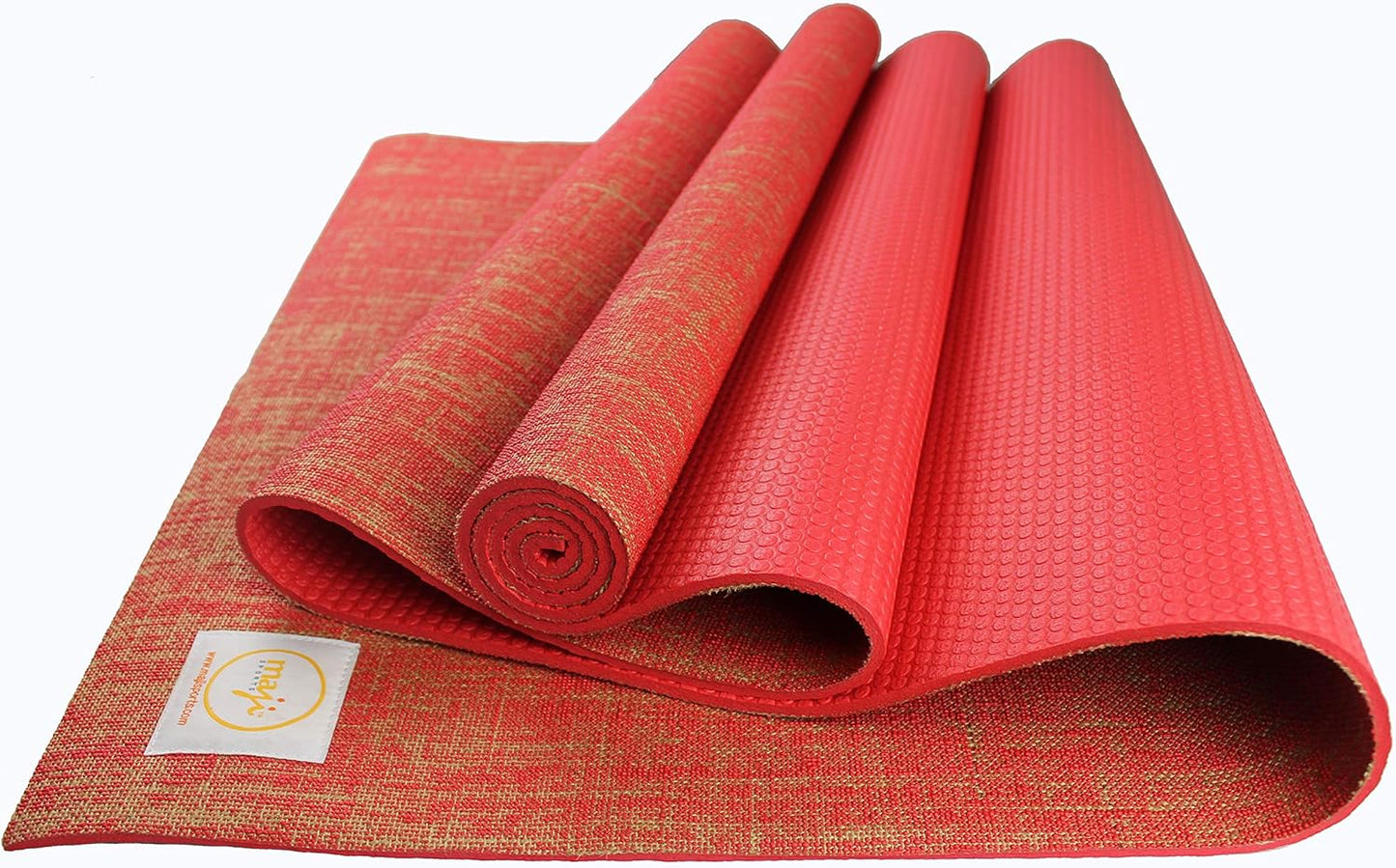 Maji Sports Jute Premium Eco Yoga Mat + Foot Massager (7.5cm x 17.5cm