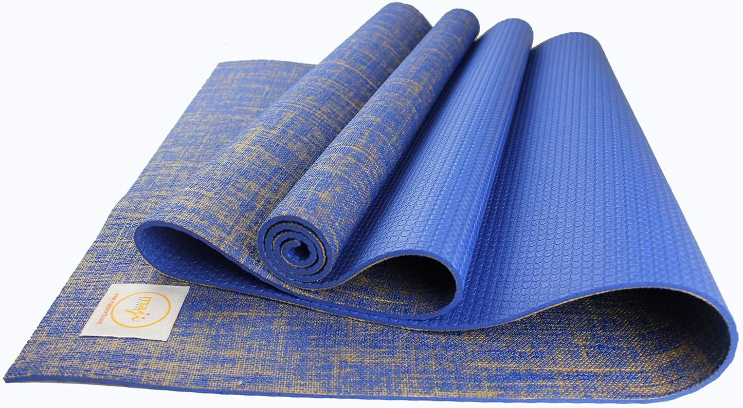 Maji Sports Jute Premium Eco Yoga Mat + Foot Massager (7.5cm x 17.5cm